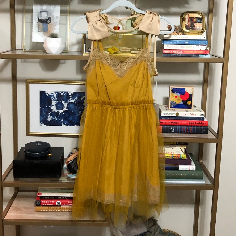 Roseate X Target Gold Dress